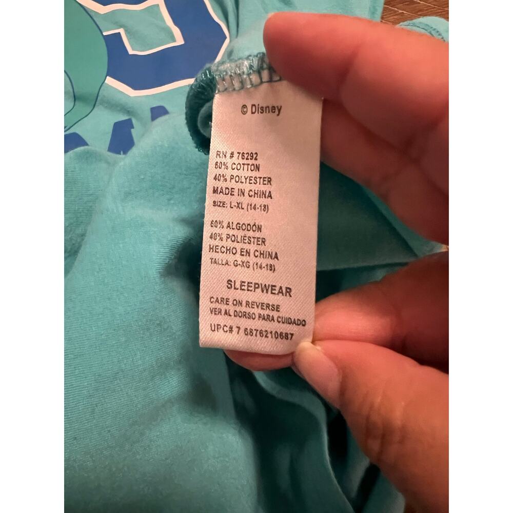 The Little Mermaid Nightgown Size Large XL 14-18 Disney Ariel 89 Sleep Shirt - Picture 7 of 8